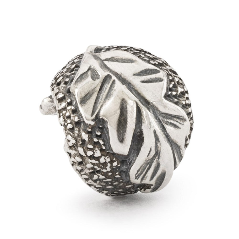 Trollbeads Bead Charm 925 Sterling Zilver TAGBE-00233 - Zwarte Detail Charm Voor Armband Of Ketting