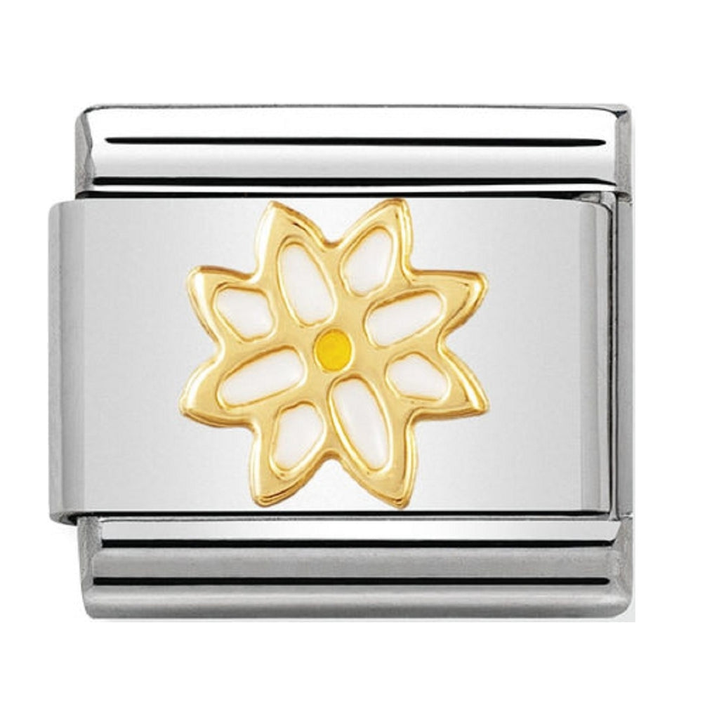 Nomination Charms 18ct and Enamel Edelweiss