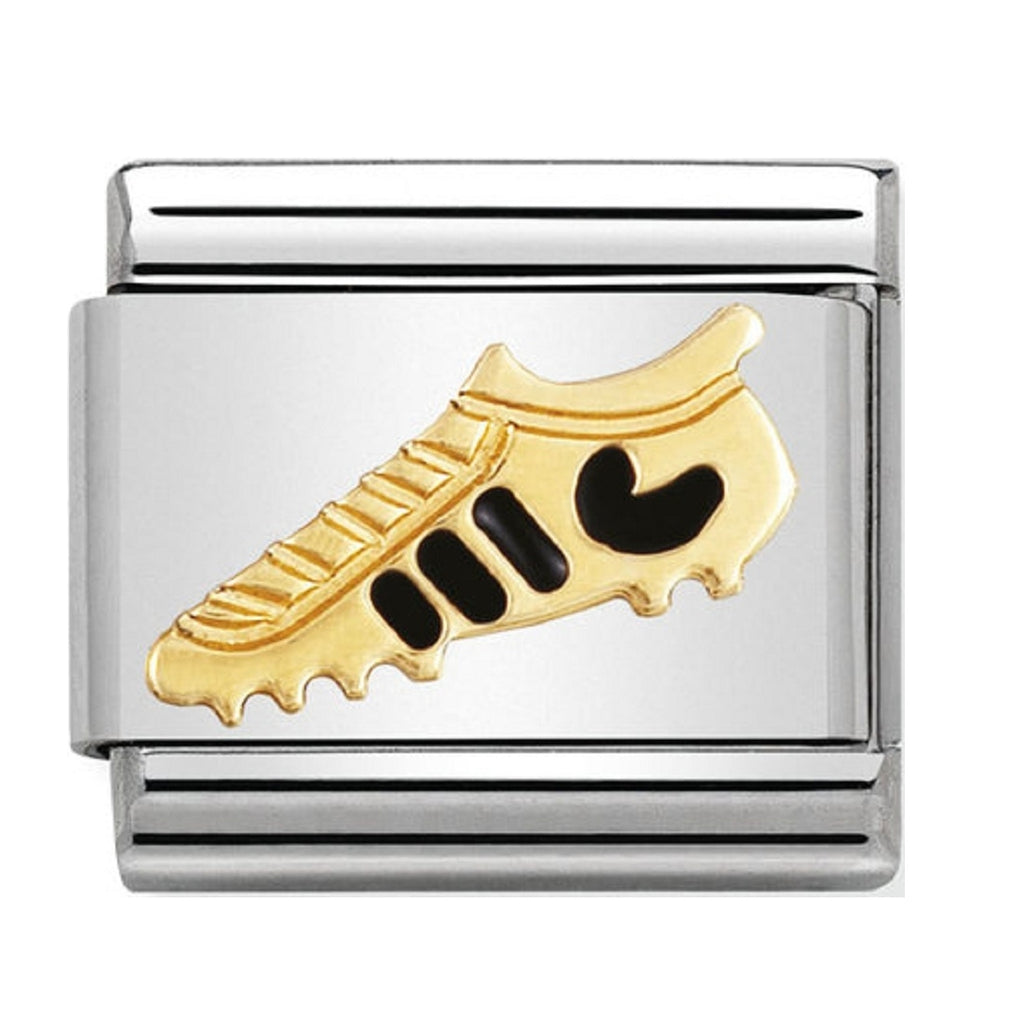 NOMINATION CHARMS 18CT GOLD AND ENAMEL FOOTBALL BOOT