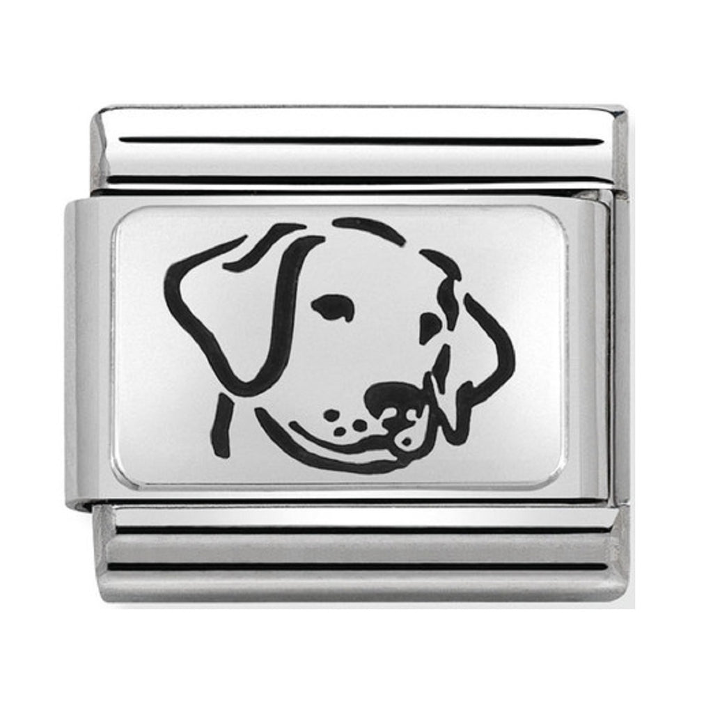 Nominatio Link Silver and Enamel Dog