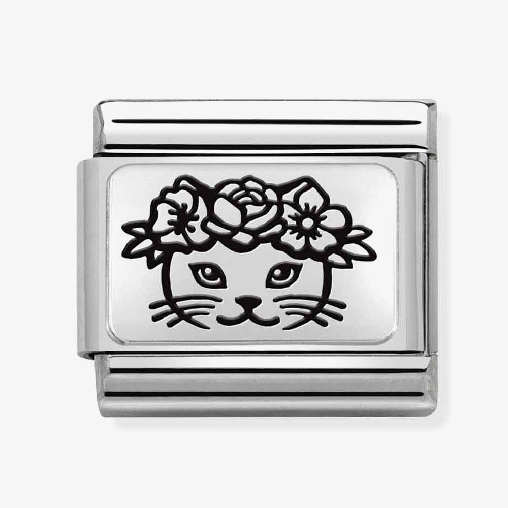 nomination cat with flowers charm