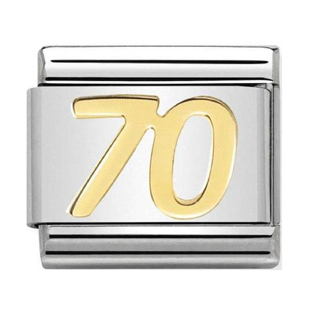 NOMINATION Charm Gold Number 70