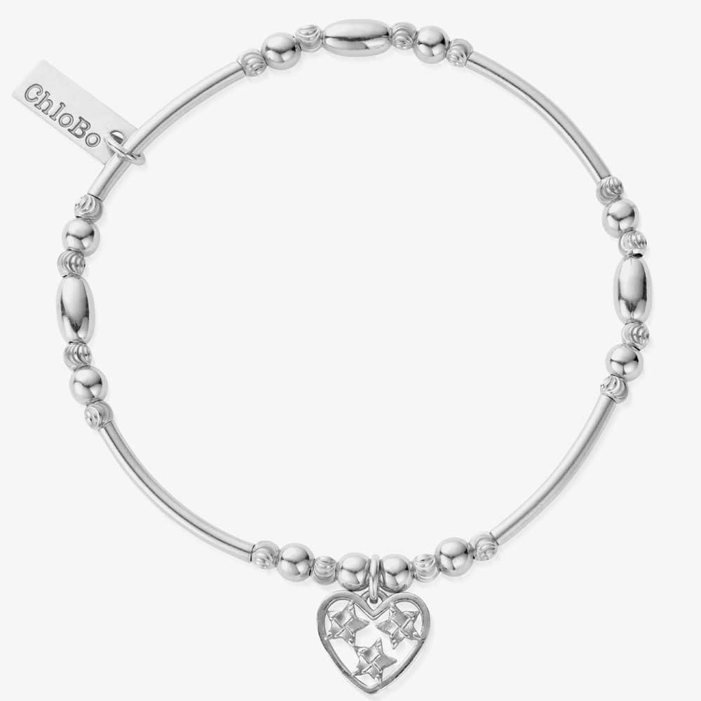 CHLOBO Silver Heart Of Hope Bracelet the secret garden UK