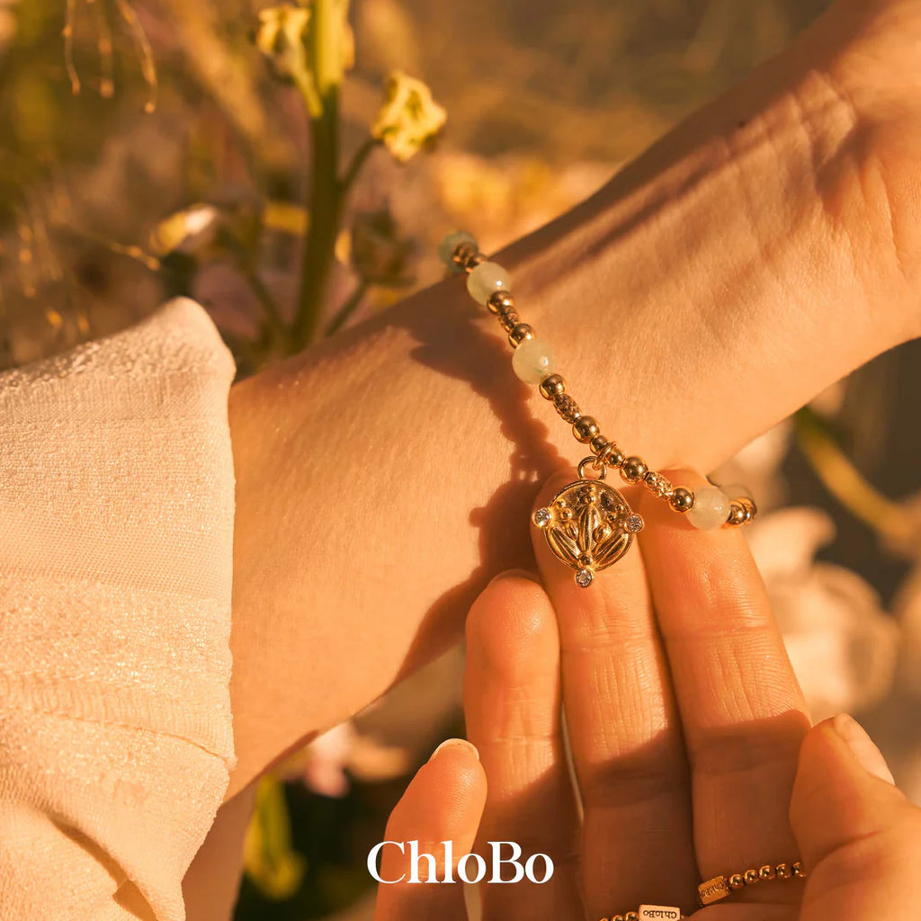 CHLOBO In Bloom Sparkling Bloom Aventurine Bracelet the secret garden UK