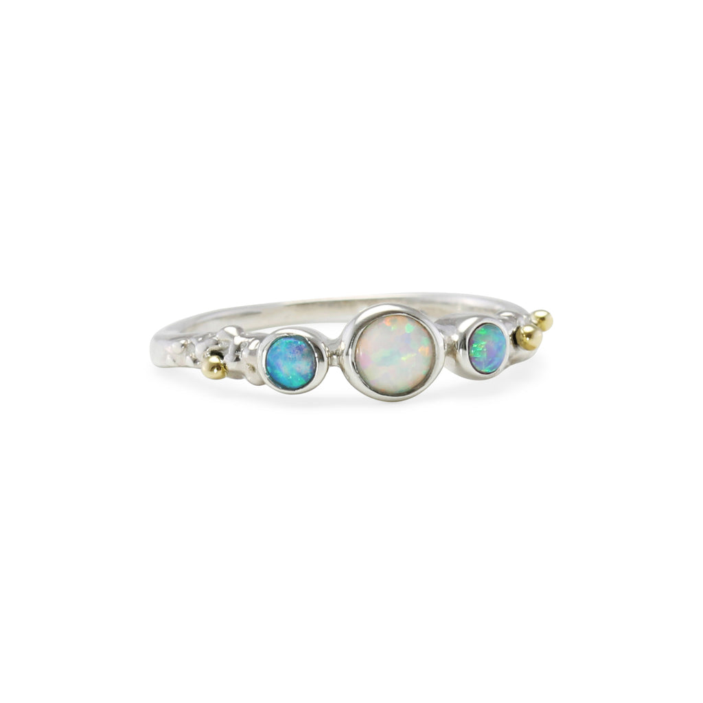 Banyan Three Opalite Dainty Ring the secret garden UK