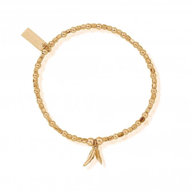 CHLOBO Gold Double Feather Bracelet the secret garden UK