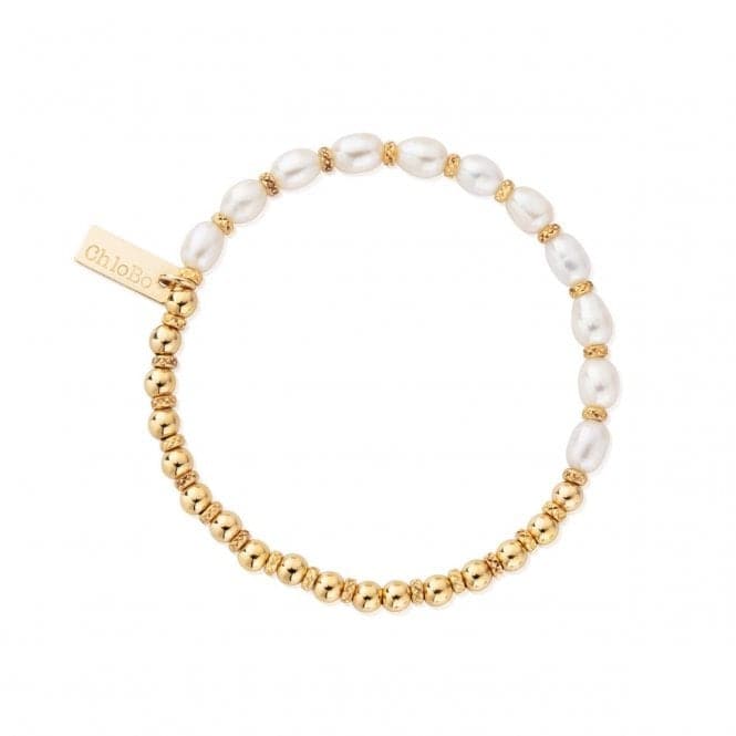 CHLOBO Pearl Gold Story Of Love Bracelet the secret garden UK