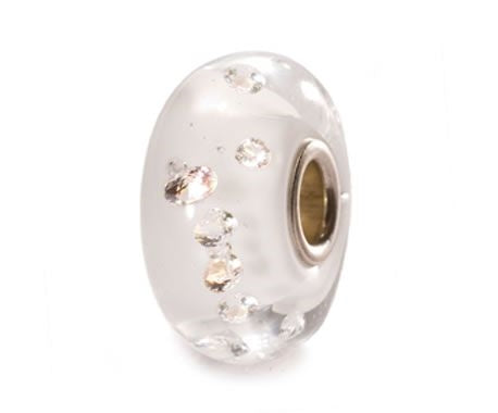 Trollbeads White Diamond Bead TGLBE-00069