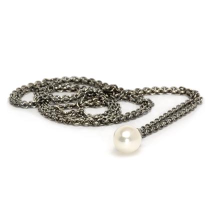 Trollbeads Fantasy Necklace with Pearl, 60cm, Silver