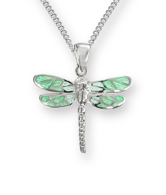 Nicole Barr Dragonfly Necklace Turquoise