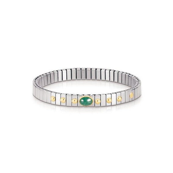 Nomination Extension Bracelet Emerald Stone