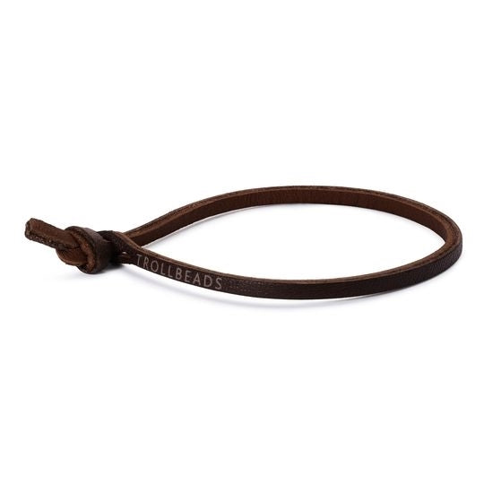 Trollbeads Single Leather Bracelet Brown 