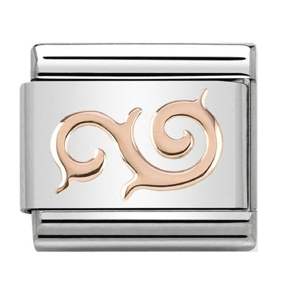 Nomination Charms Rose Gold Swirl