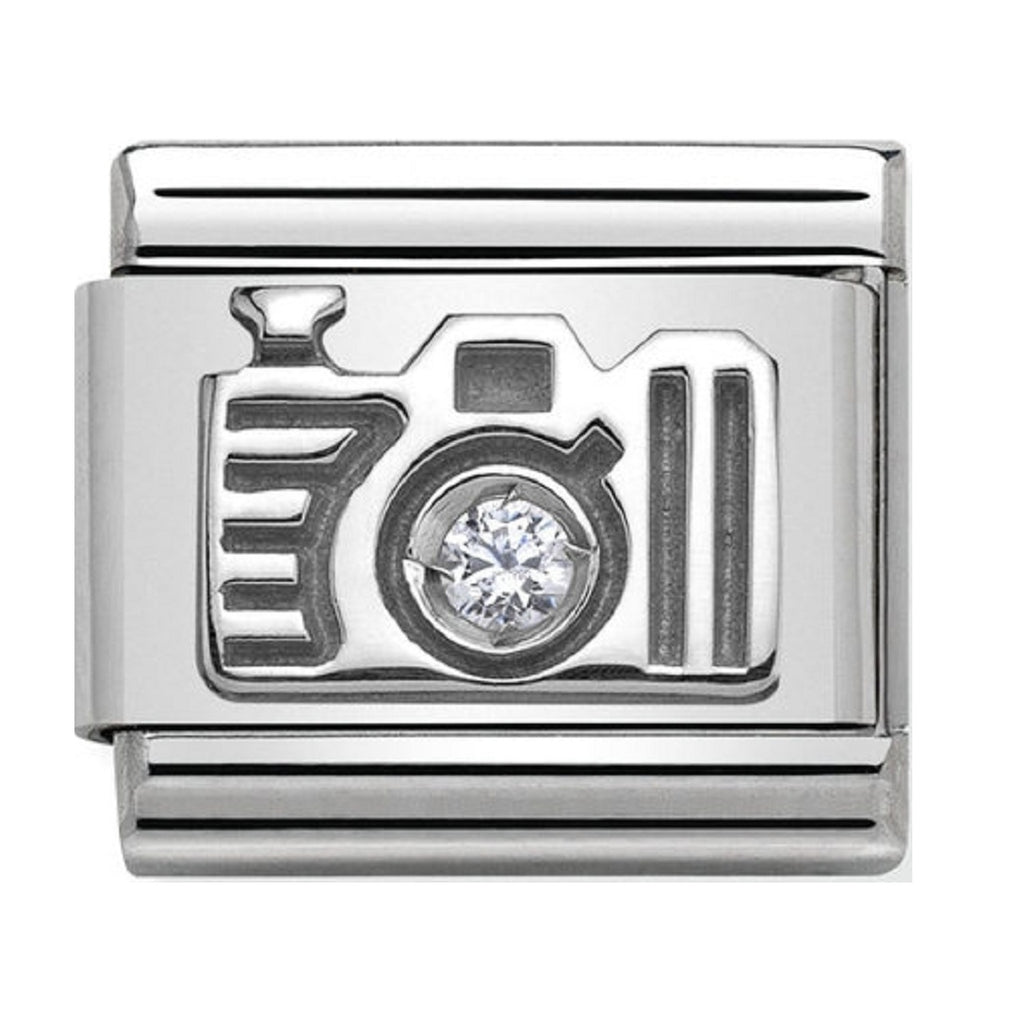 Nomination Charms Silver Camera with CZ