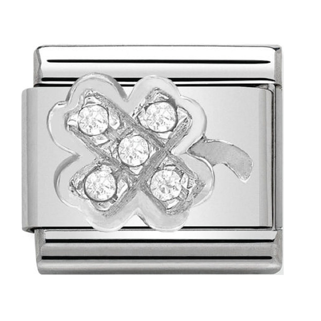 Nomination Charms Four Leaf Clover Silver Shine 330304-07