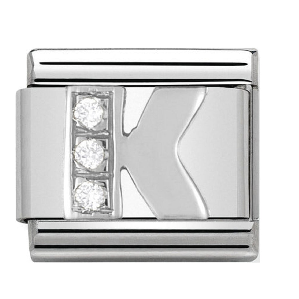 Nomination Charms Letter K Silver Shine