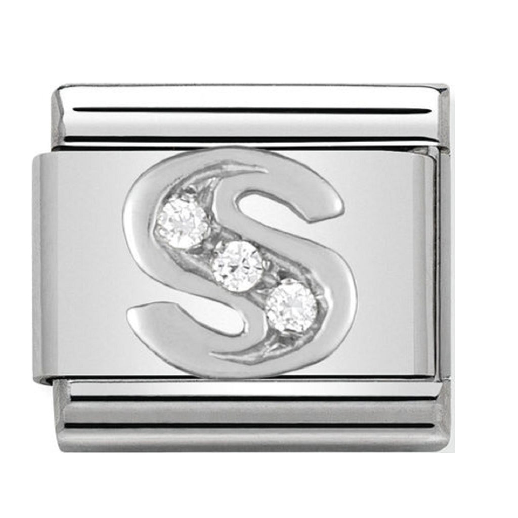 Nomination Charms Letter S Silver Shine 330301-19