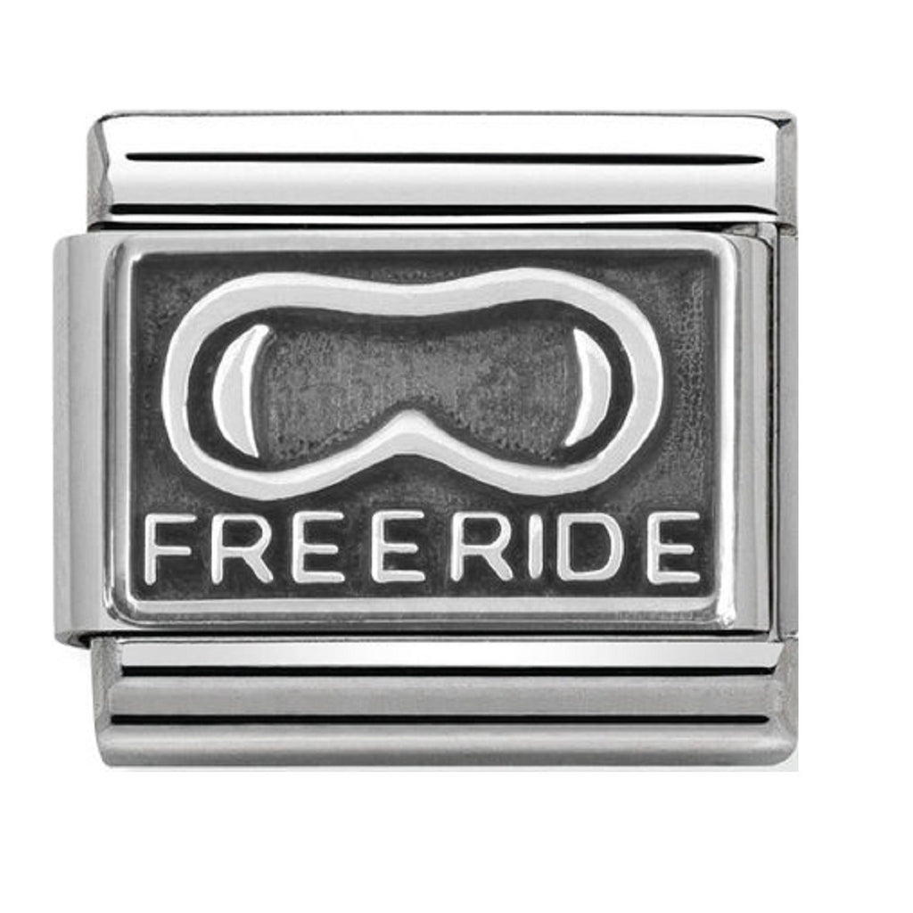 Nomination Charms Oxidized Silver Free Ride