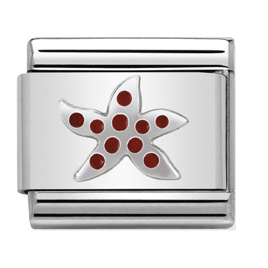 Nomination Charms Silver and Enamel Starfish