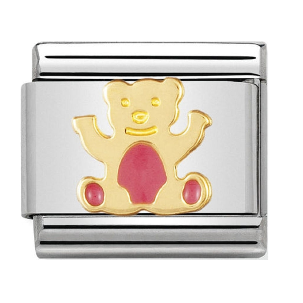NOMINATION 18ct Pastel Red Bear Charm 030212-32