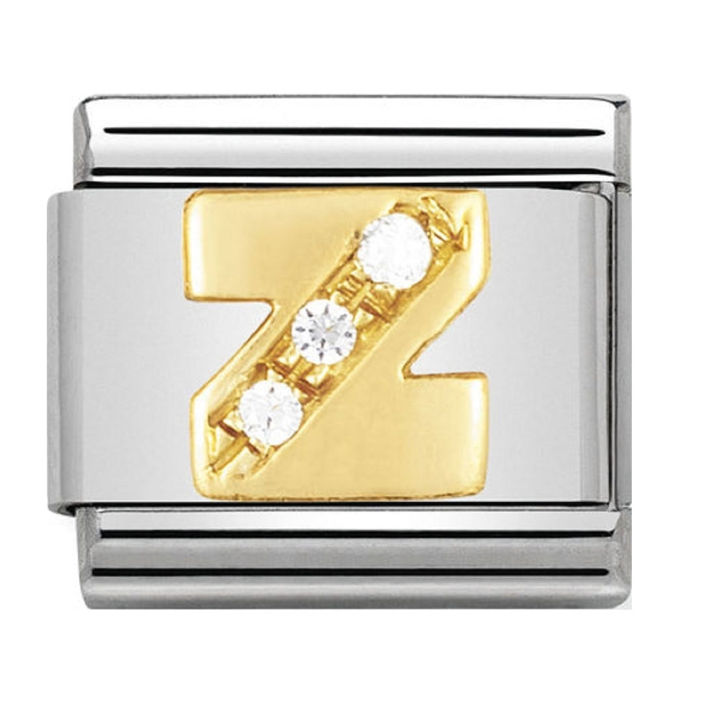 Nomination Charms 18ct and CZ Letter Z