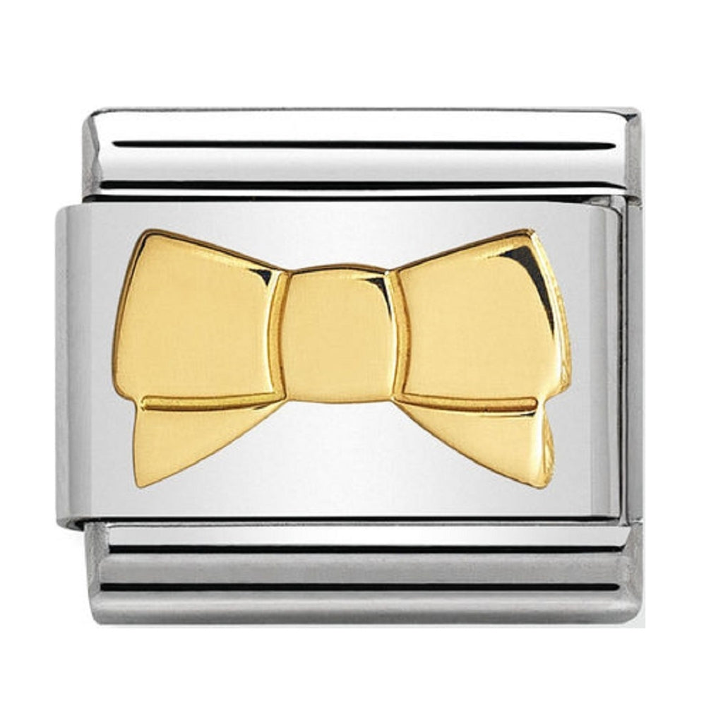NOMINATION CHARMS 18CT GOLD BOW TIE