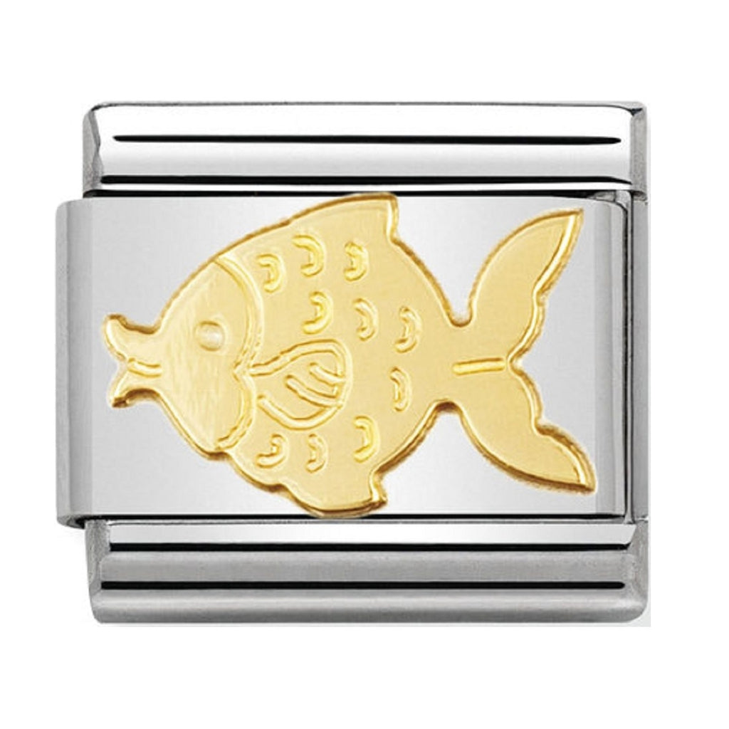 Nomination Charms 18ct Gold Fish