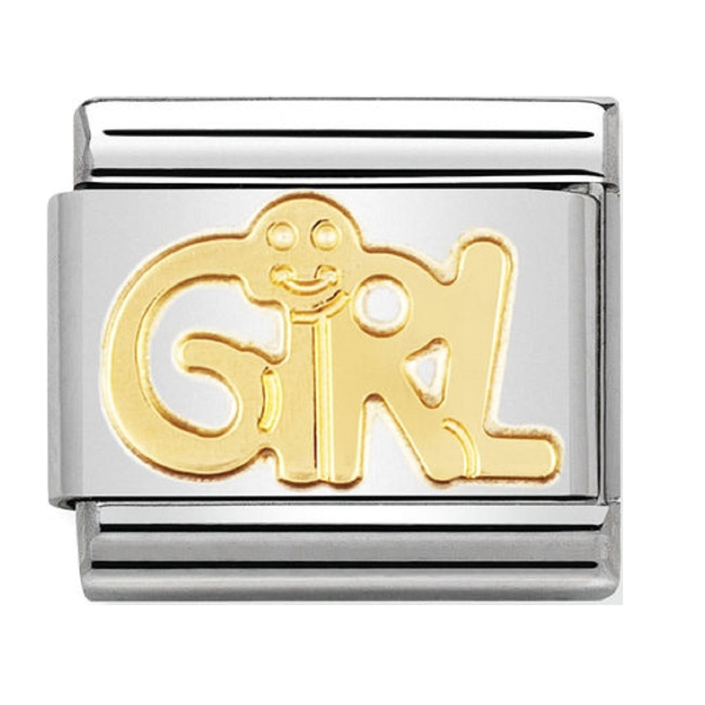 Nomination Charms 18ct Gold GIRL