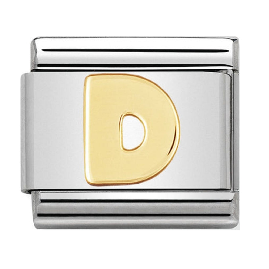 Nomination Charms 18ct Gold Letter D Charm 030101-04