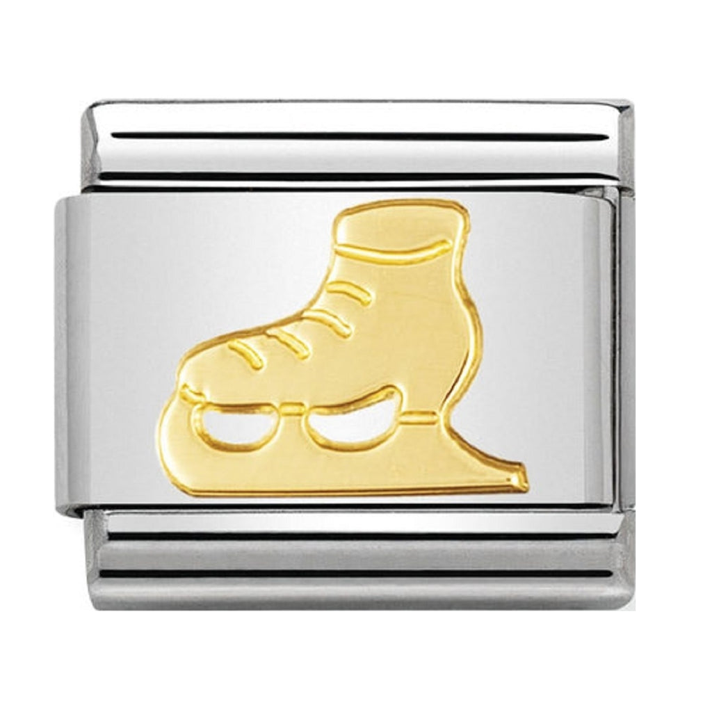 Nomination Charms 18ct Gold Ice skate