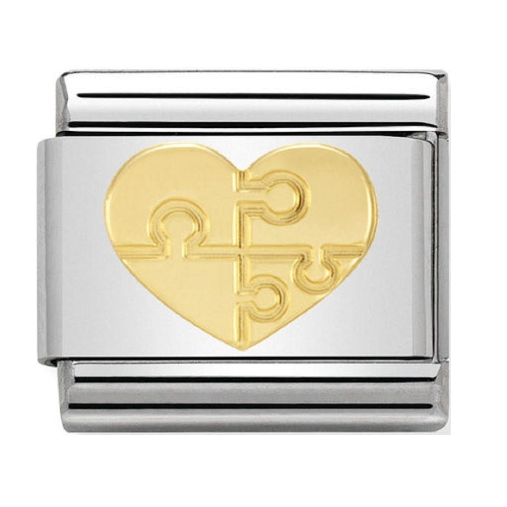Nomination Charms 18ct Gold Puzzle Heart