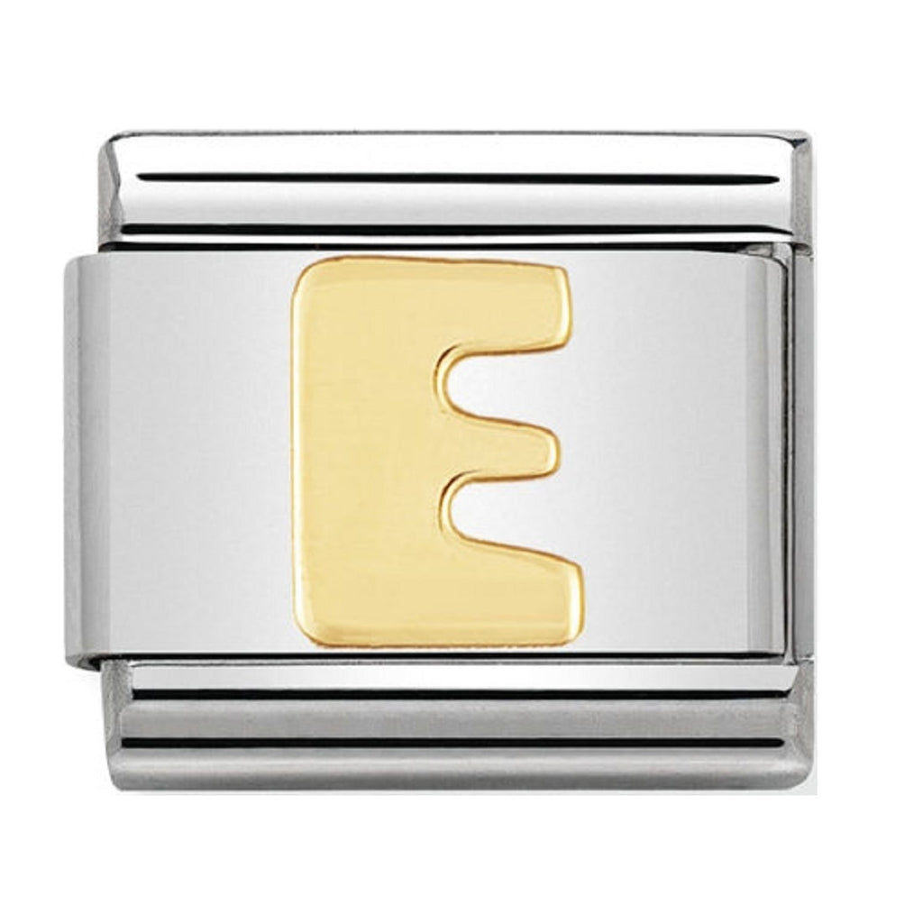 Nomination Charms 18ct Letter E