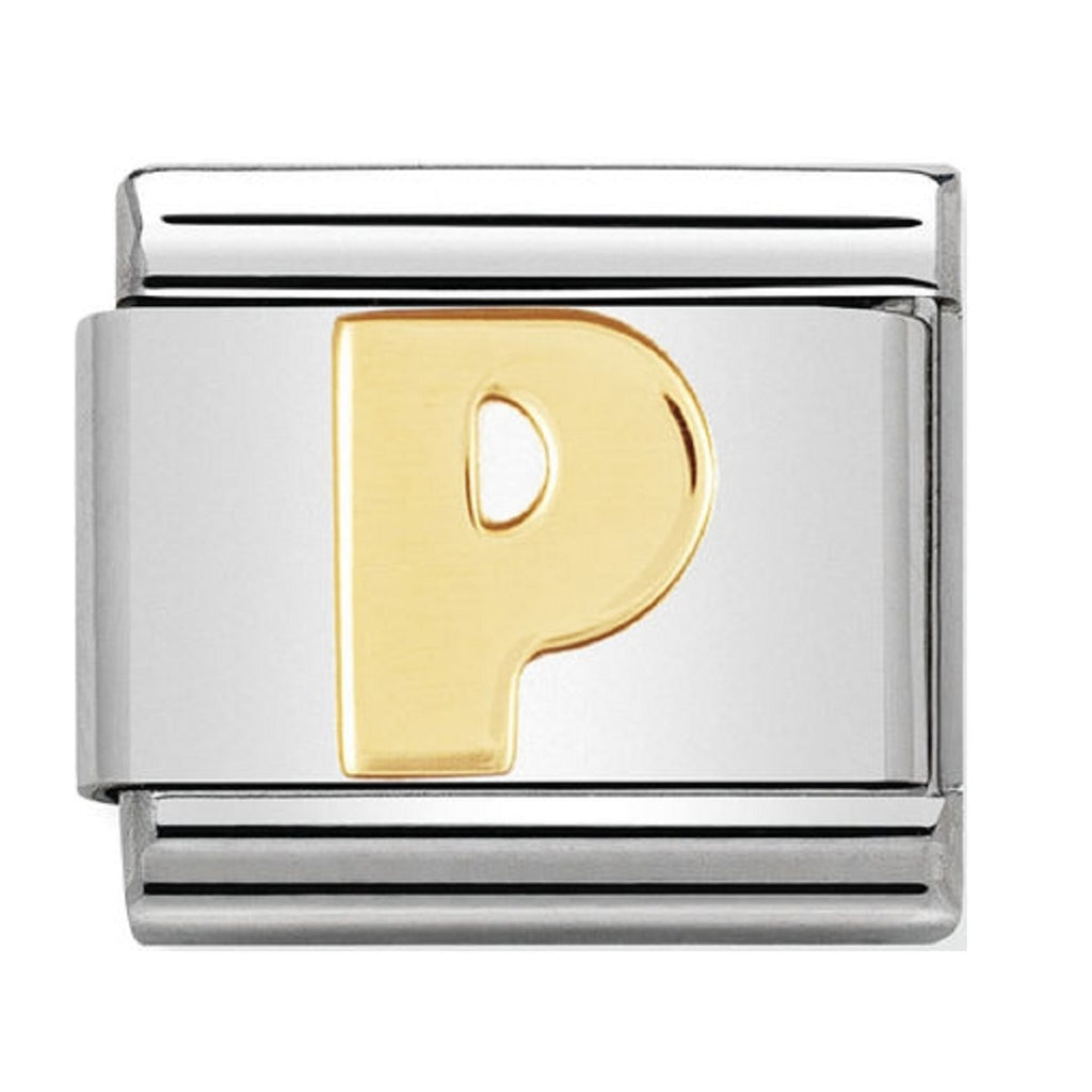 Nomination Charms 18ct Letter P