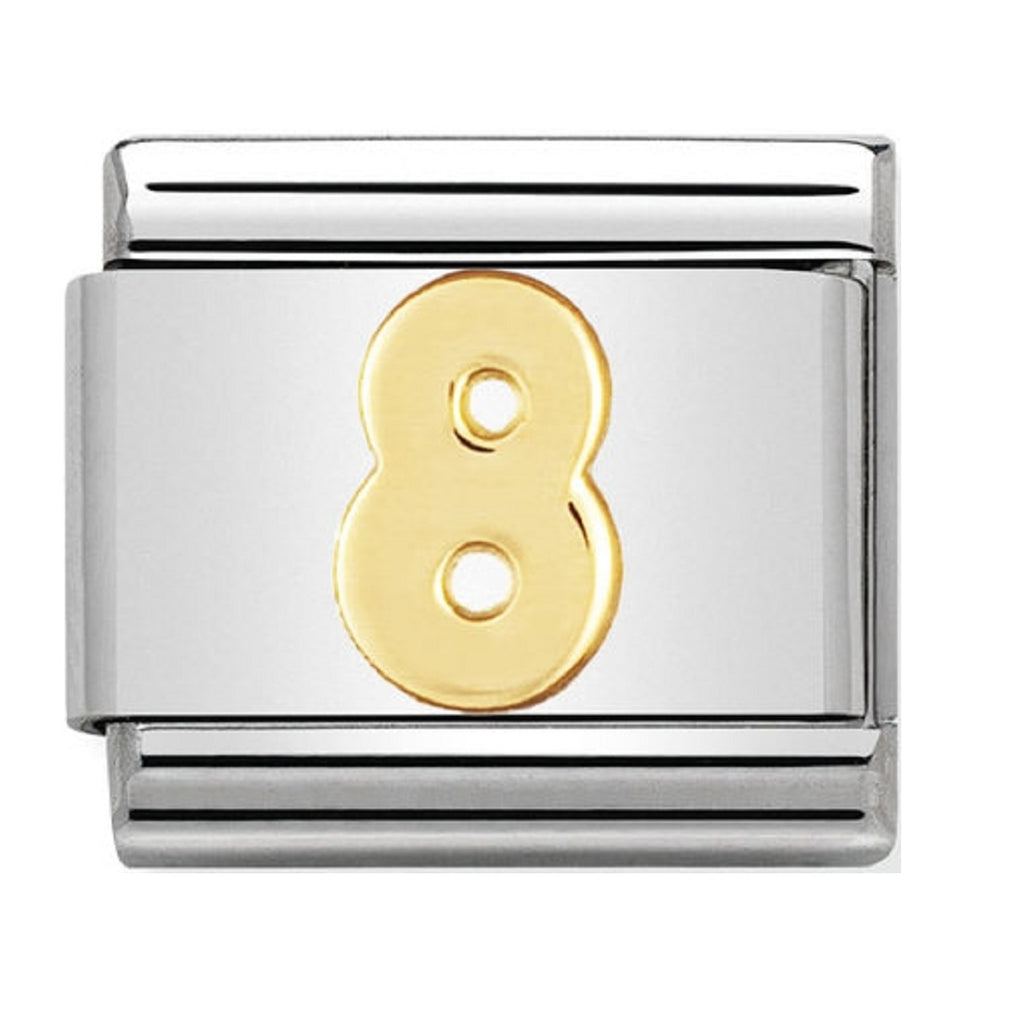 Nomination Charms 18ct Number 8