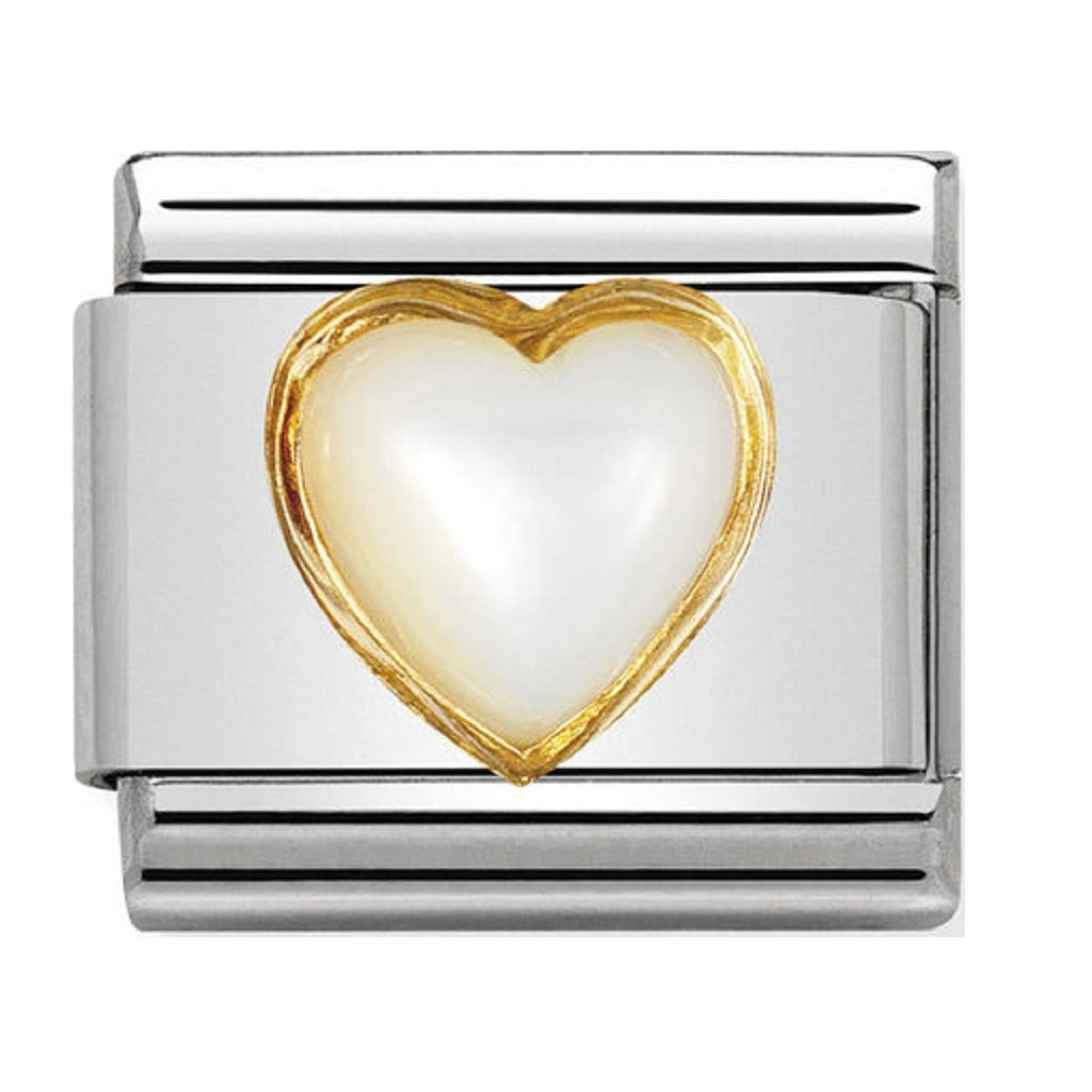 Nomination Charms Mother Of Pearl with Gold 030501-12