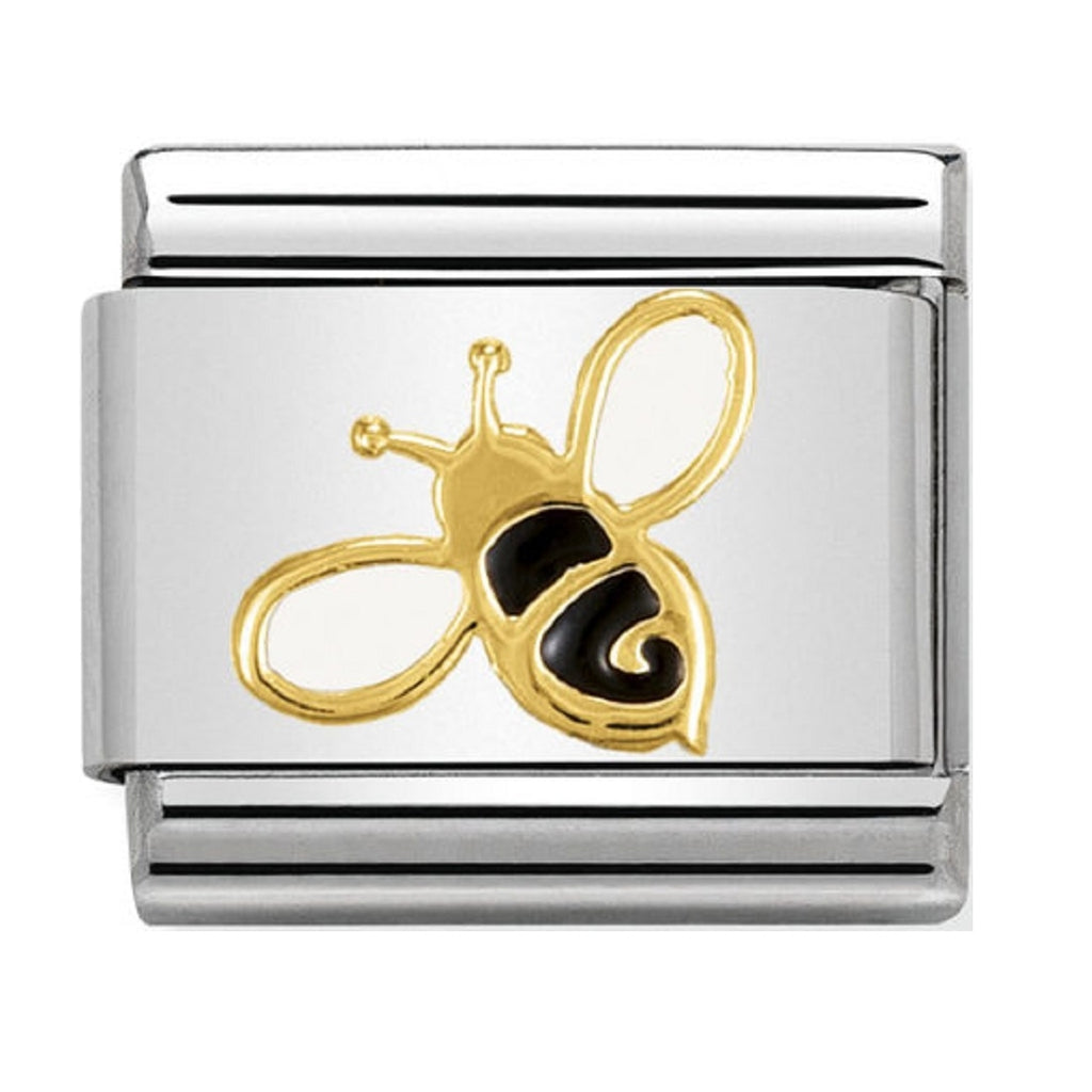 Nomination Charms 18ct and Enamel Bee