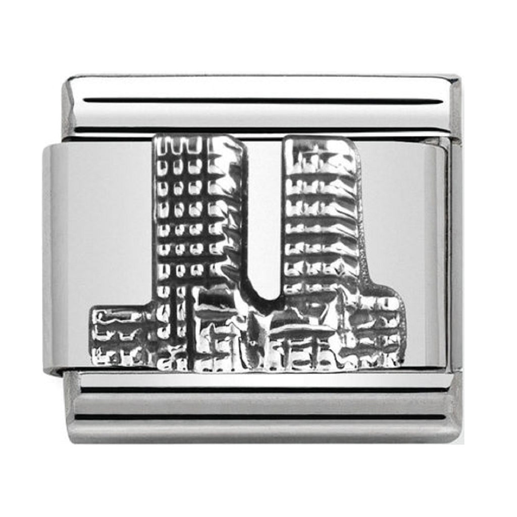 Nomination Link Silver Twin Towers 330105-03
