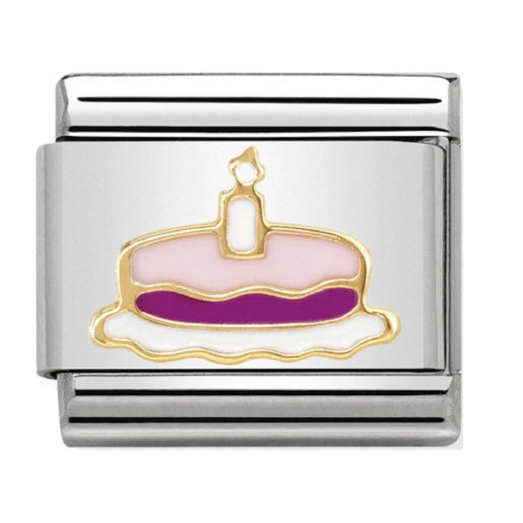 Nomination Charms 18ct and Enamel Birthday Cake
