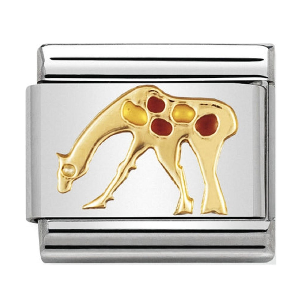 Nomination Charms 18ct and Enamel Giraffe