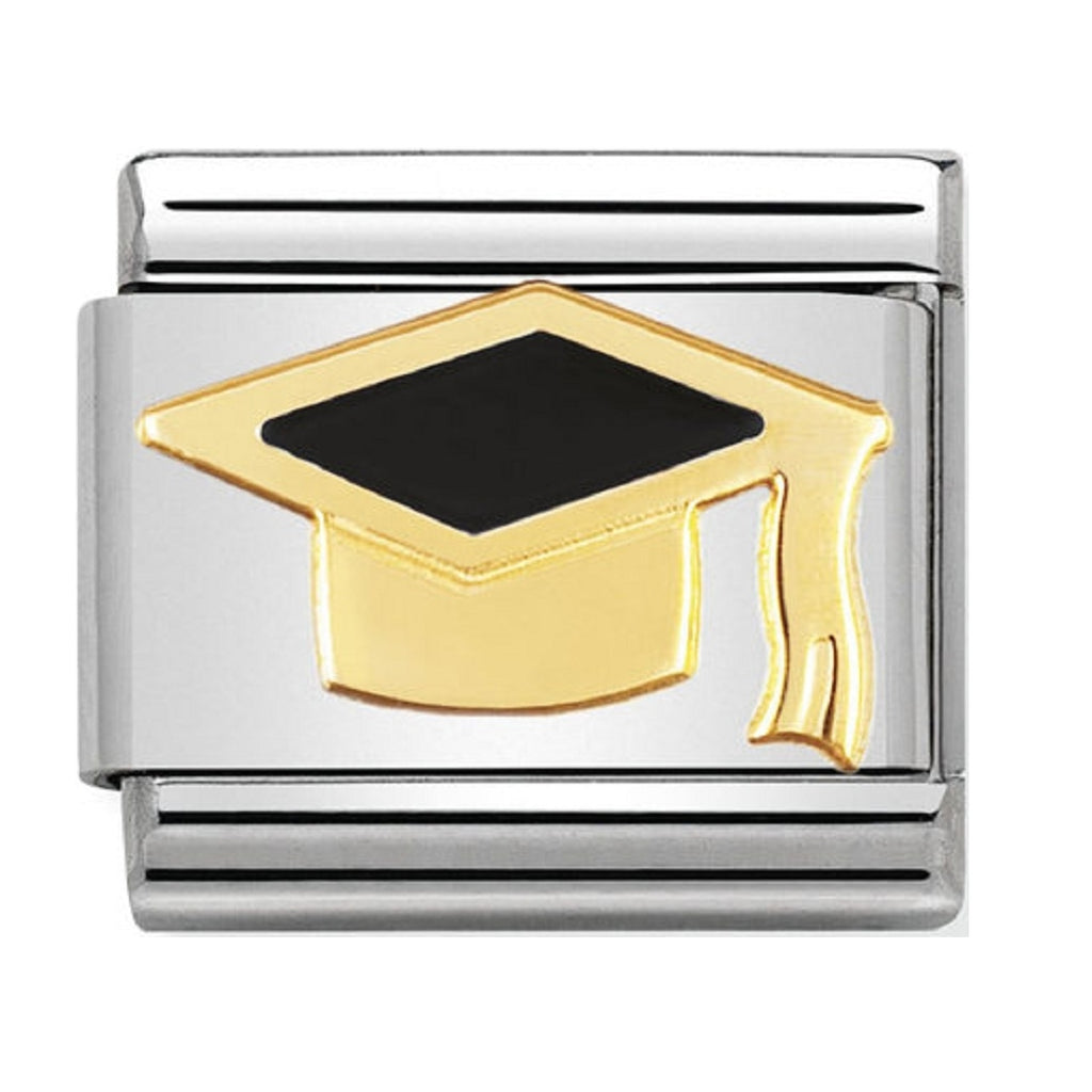 Nomination Charms 18ct and Enamel Graduation Hat
