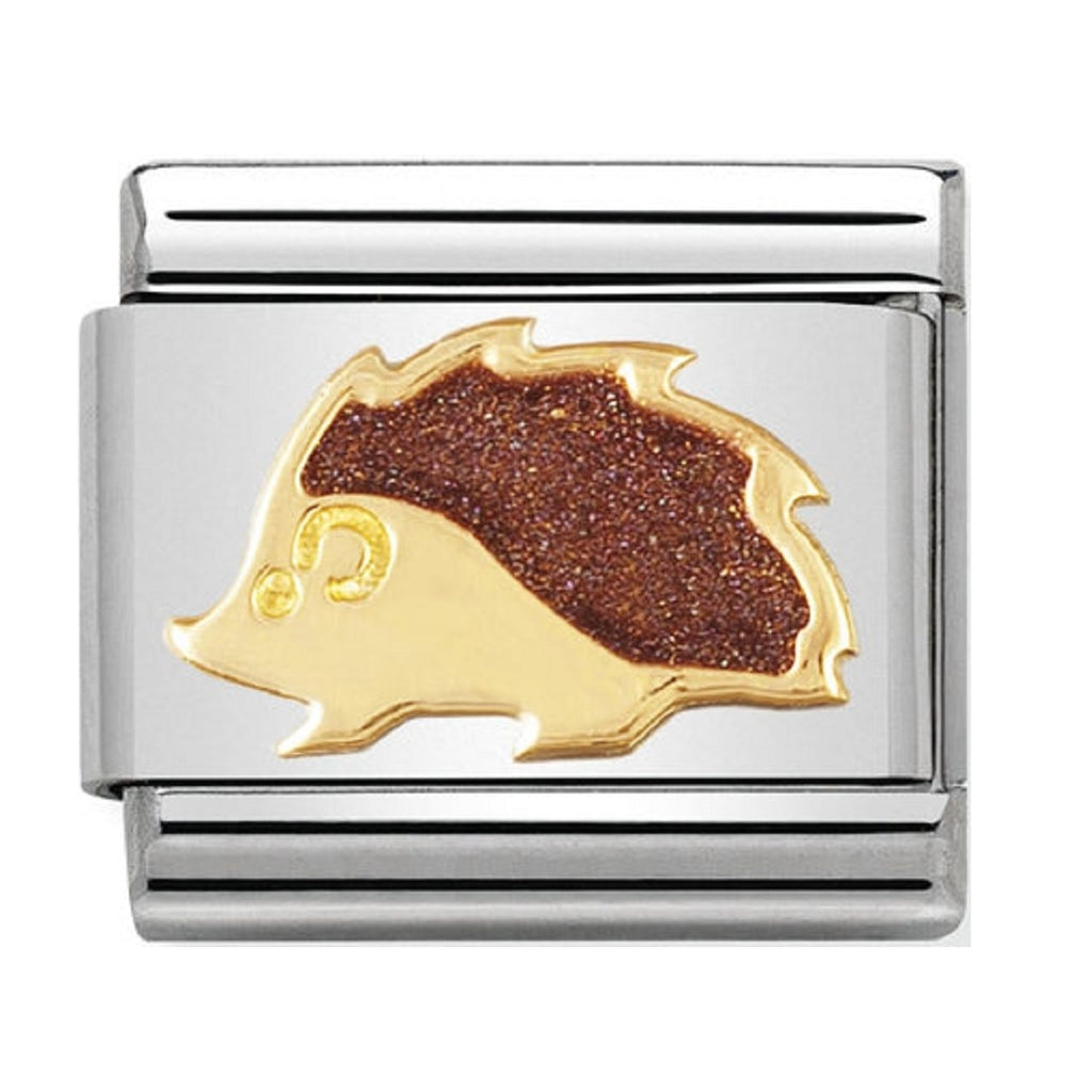 Nomination Charms 18ct and Enamel Hedgehog