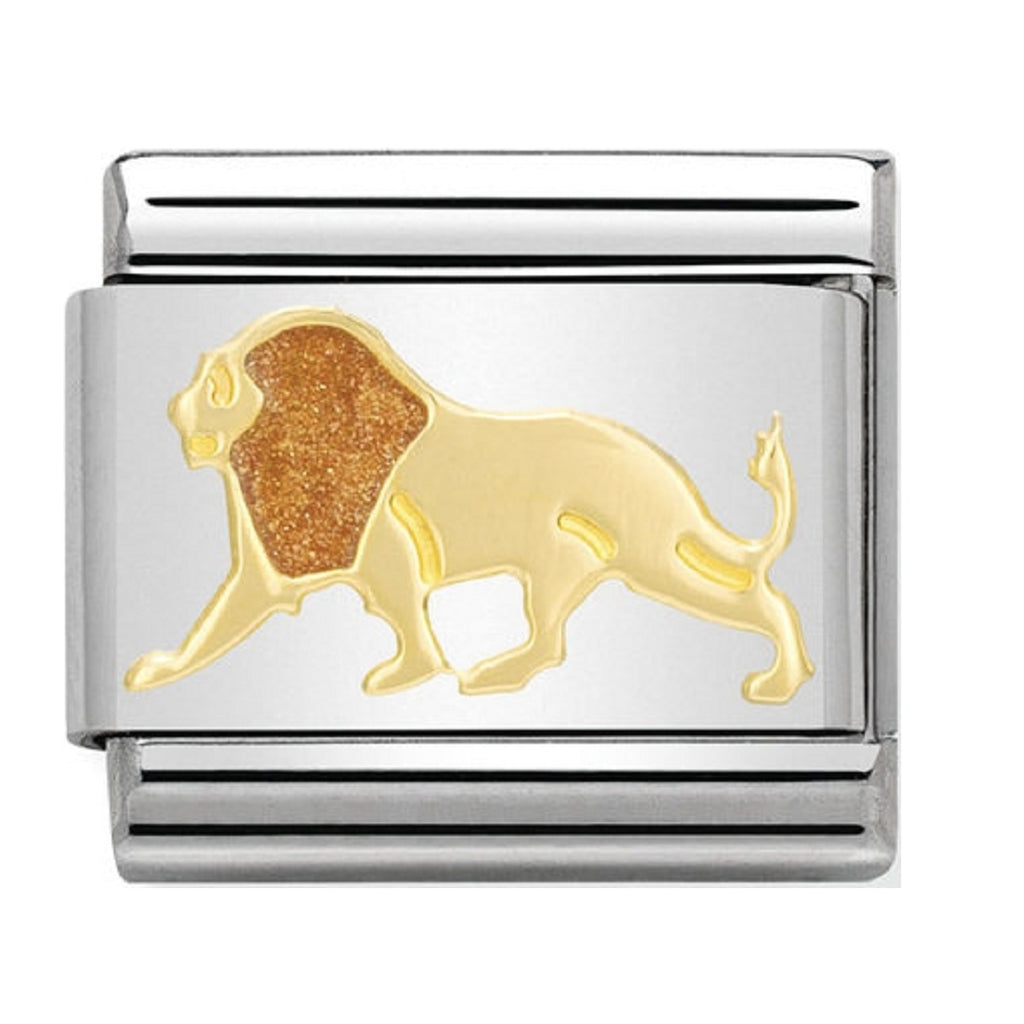 Nomination Charms 18ct and Enamel Lion