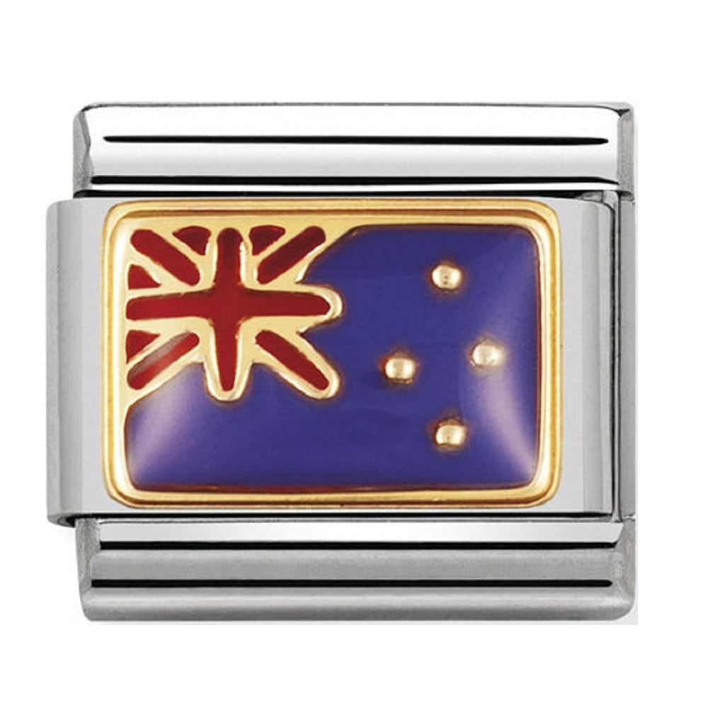 Nomination Charms 18ct and Enamel New Zealand Flag 030238-02