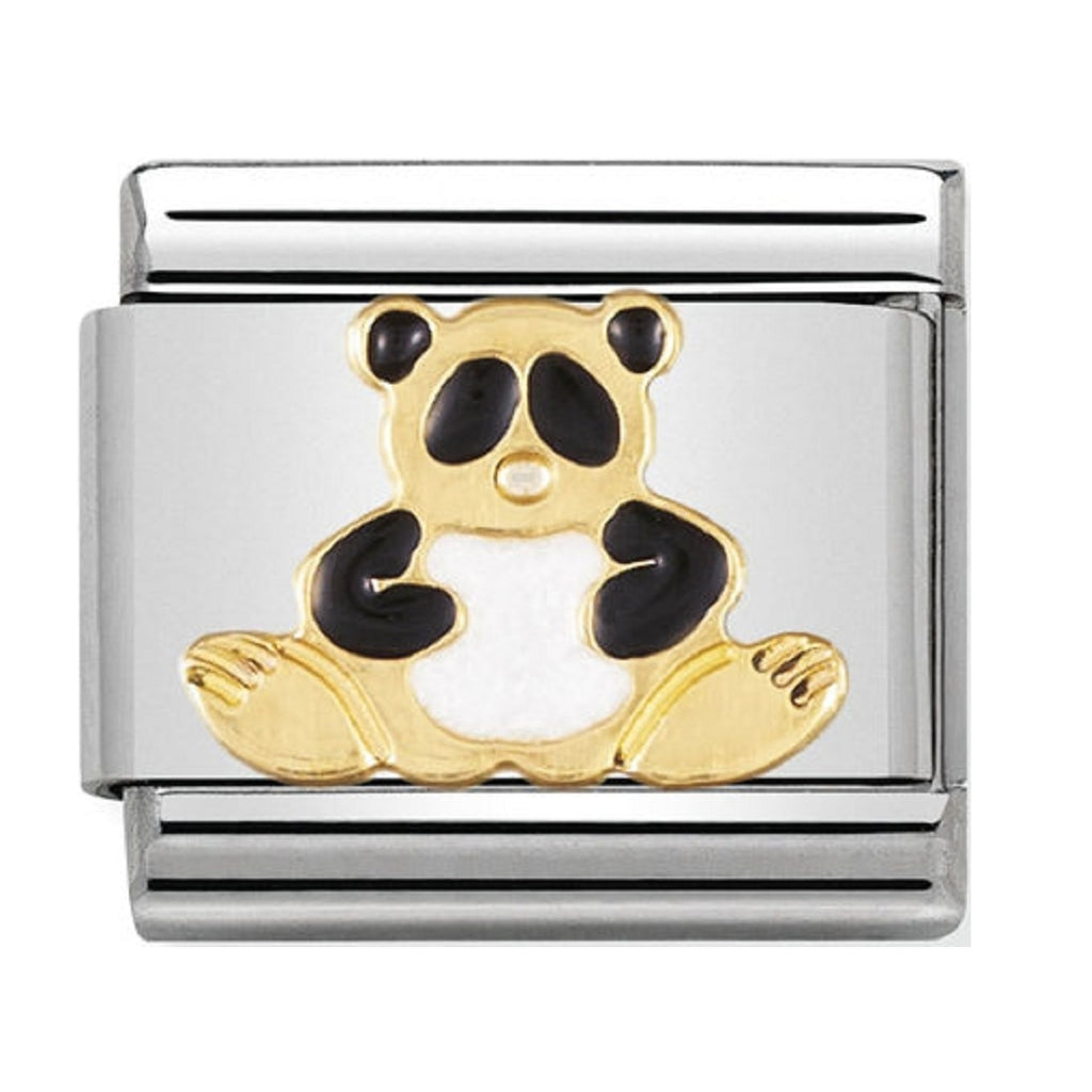 Nomination Charms 18ct and Enamel Panda