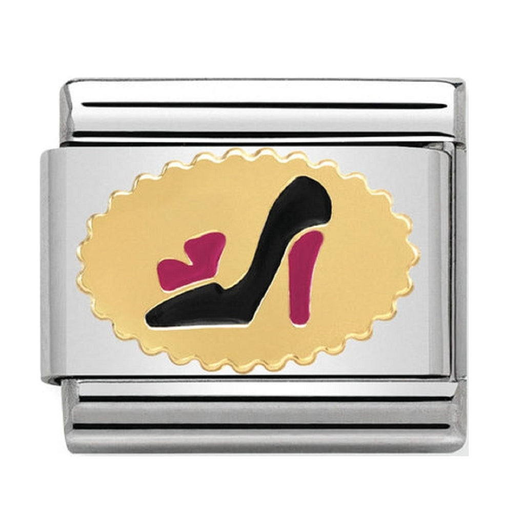 Nomination Charms 18ct and Enamel Vintage Shoe