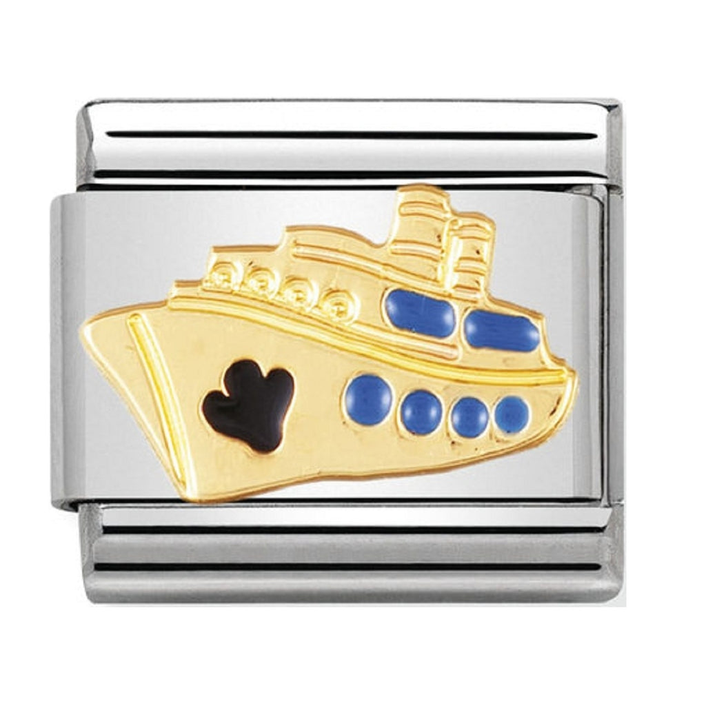 Nomination Charms Cruise ship 18ct gold and Enamel 