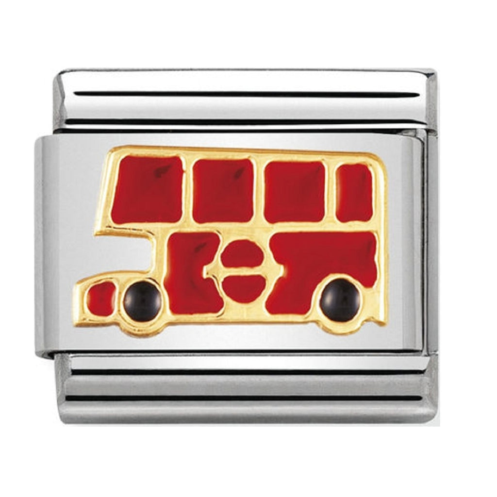 Nomination Charms London Bus 18k Gold and Enamel 030210-19