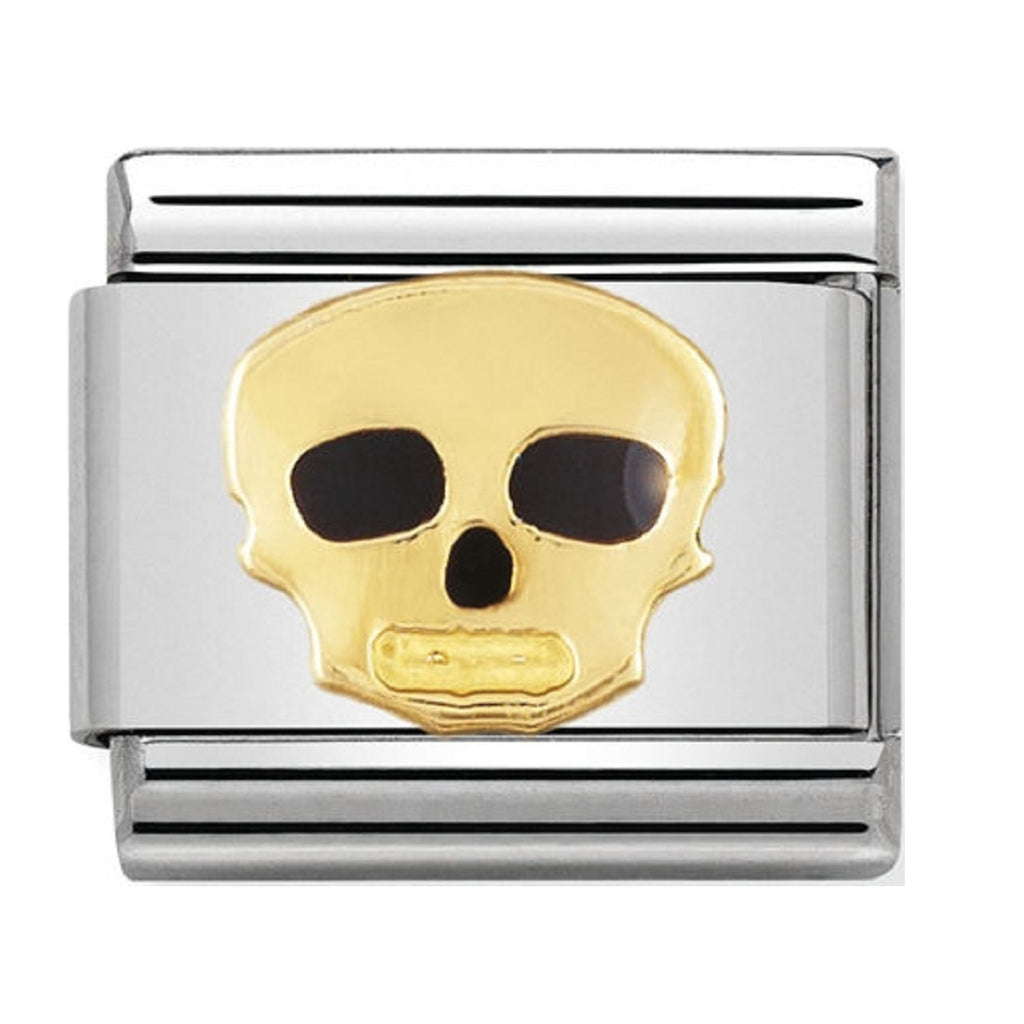 Nomination Charms Skull 18ct and Enamel