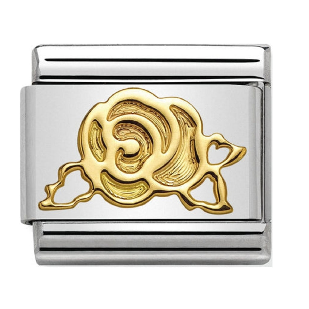 Nomination Charms 18ct Gold Rose 030162-19