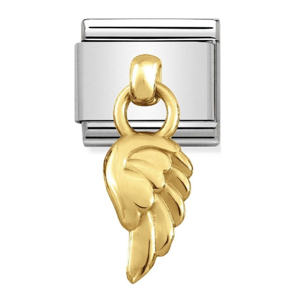 Nomination Charms 18ct Gold Angel wing Charm